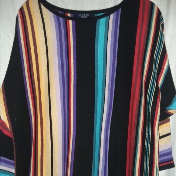 Chaps multi-colored linen and cotton sweater - Picture 1 of 3